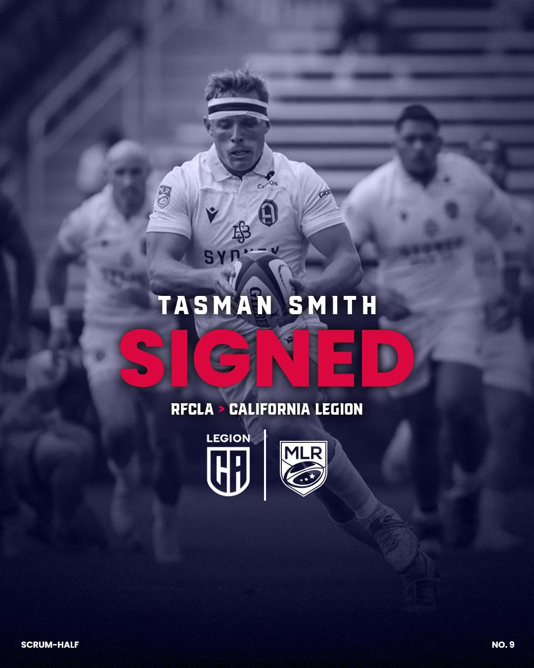 California - Tasman Smith joins Legion for 2026 💥 Experienced scrum ...