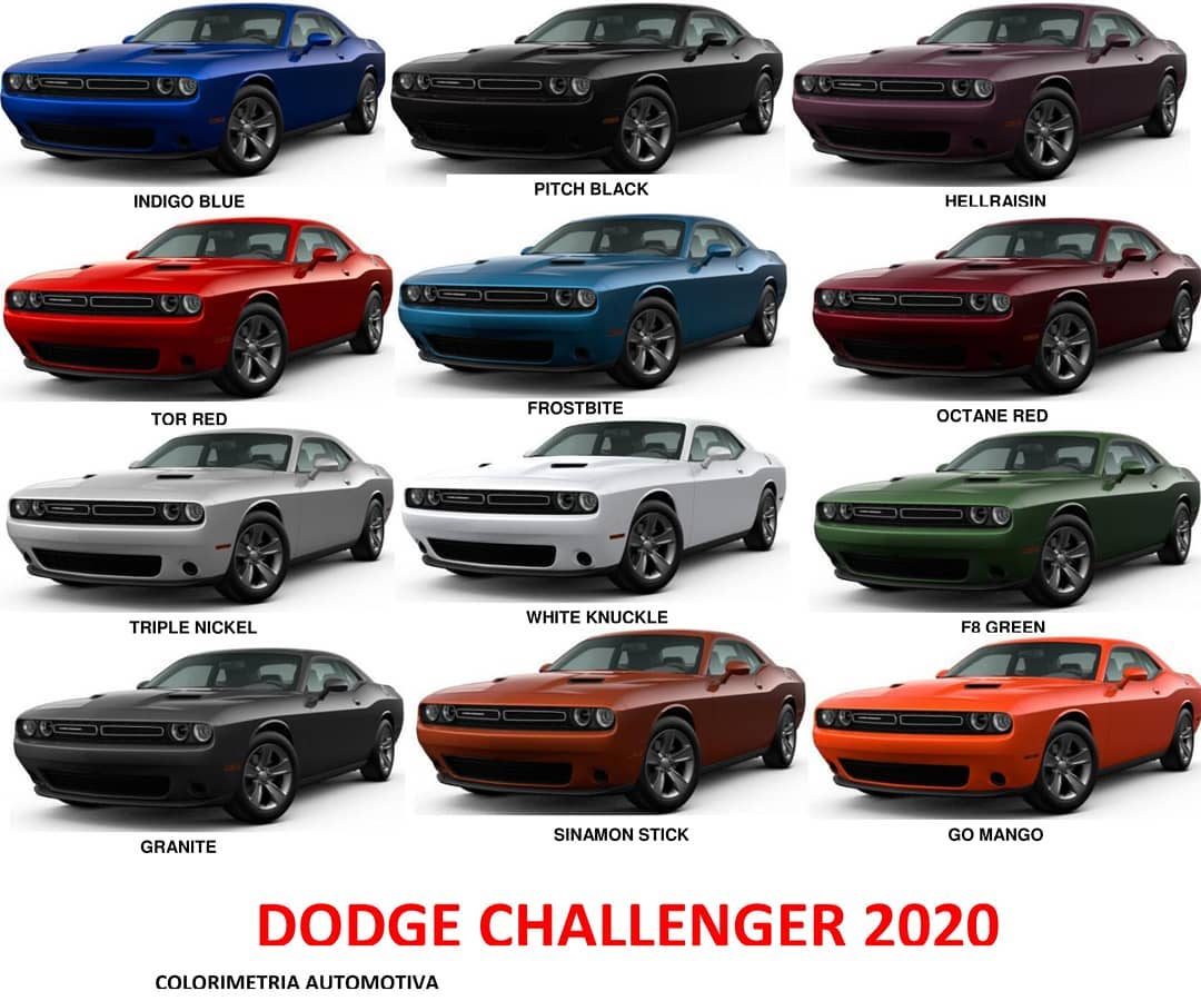Colorimetria - DODGE CHALLENGER 2020 #dodge #dodgechallenger # ...
