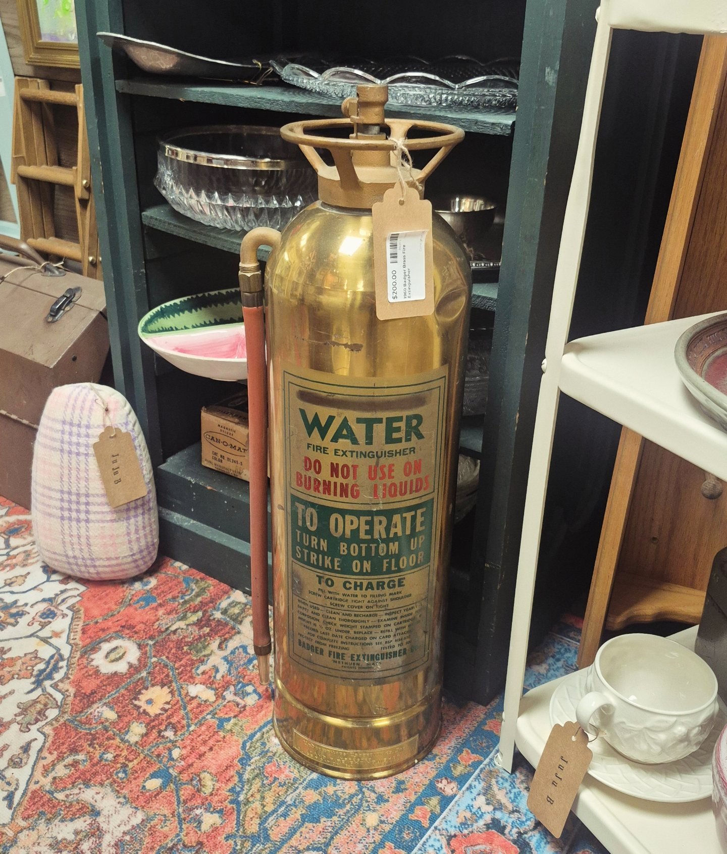 1960 Badger brass fire extinguisher for $200 #downtownrogersar