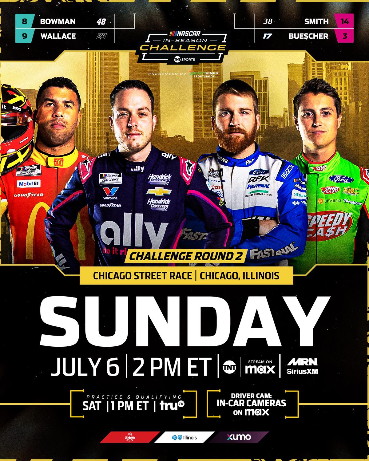 NASCAR - Time to settle it on the streets. #NASCAR | #GrantPark165 | # ...