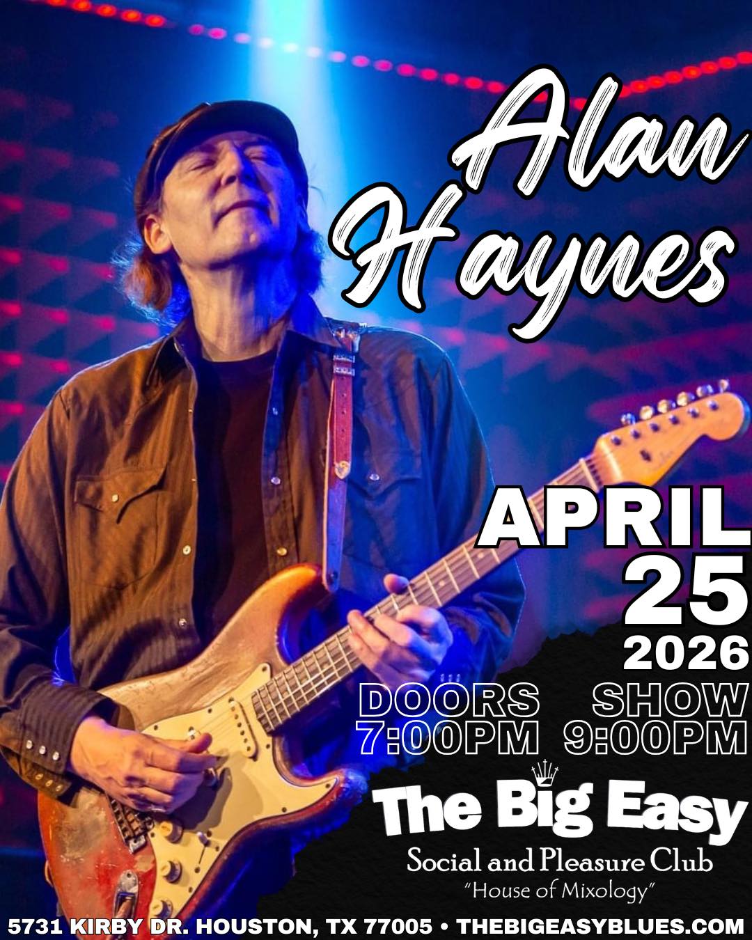The Big - Saturday night!!! Blues guitarist extraordinaire Alan