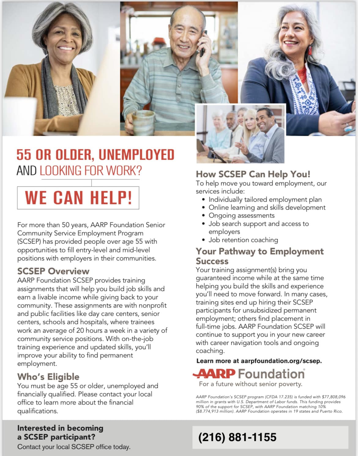 Cleveland - Are you 55+ and looking for work? The AARP Foundation ...