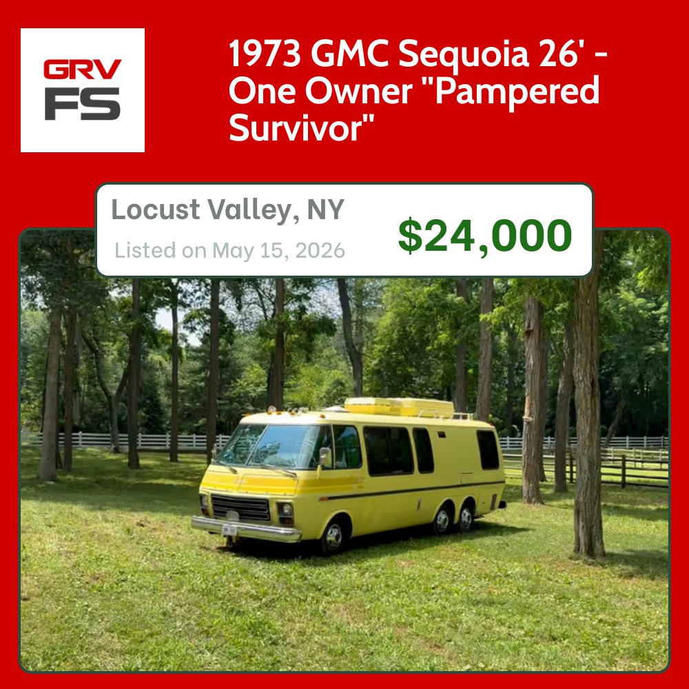 1973 GMC Sequoia 26' motorhome for sale in Locust Valley, NY