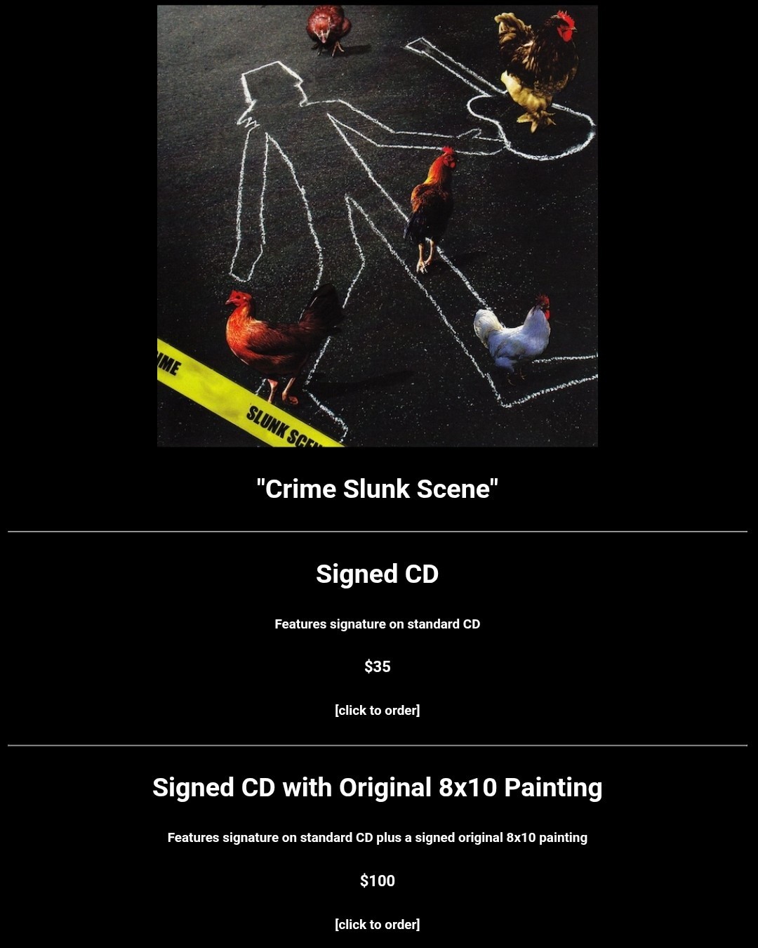 Buckethead has added multiple signed CDs to his Pike website