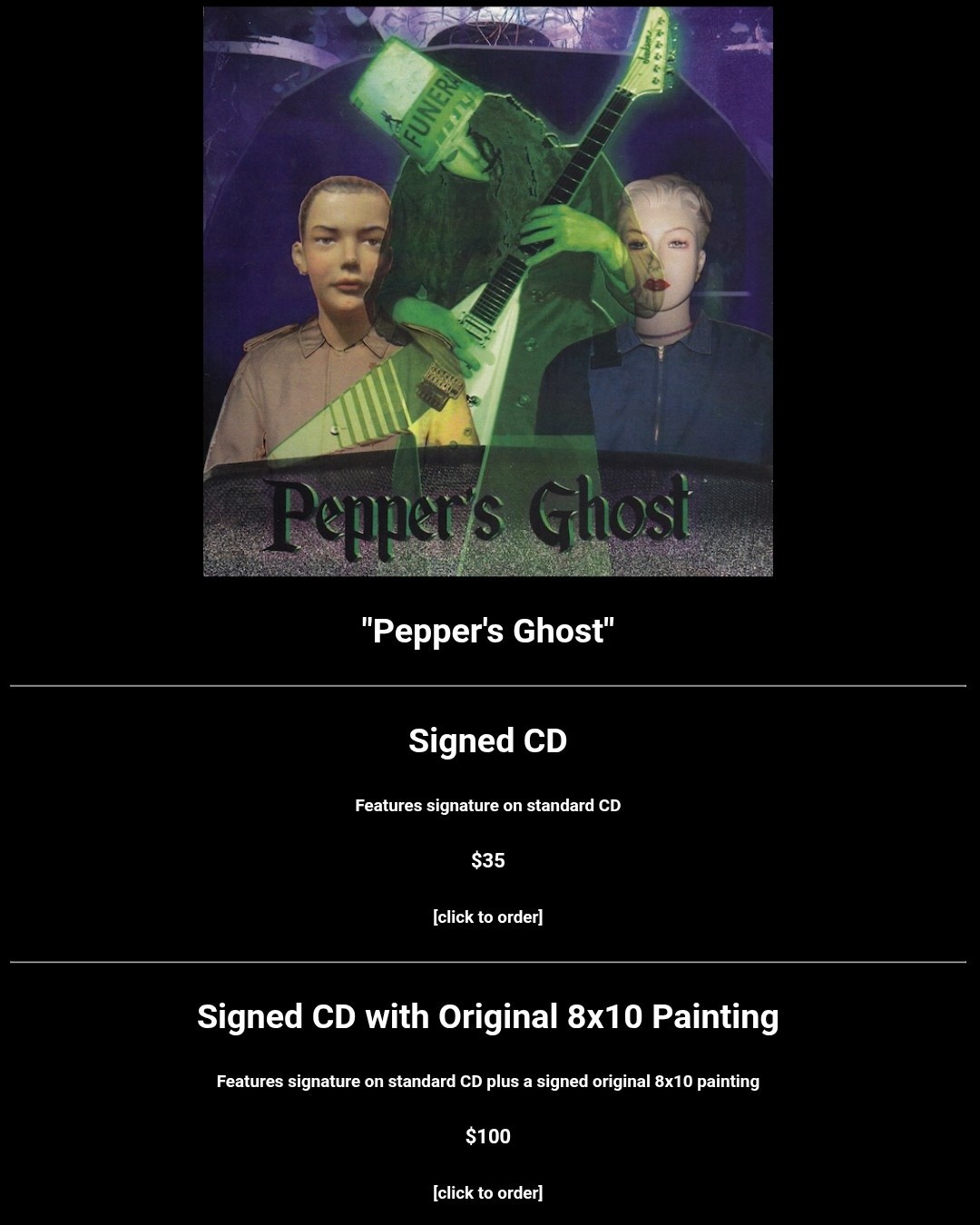 Buckethead has added multiple signed CDs to his Pike website
