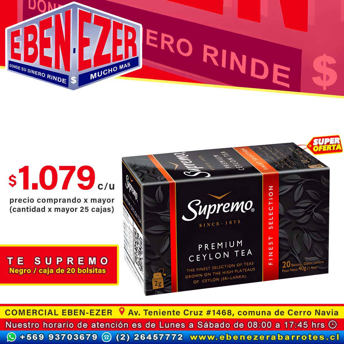Comercial - 🍵🔥 ¡SÚPER OFERTA IMPERDIBLE EN COMERCIAL EBEN EZER! 🔥🍵 Si ...