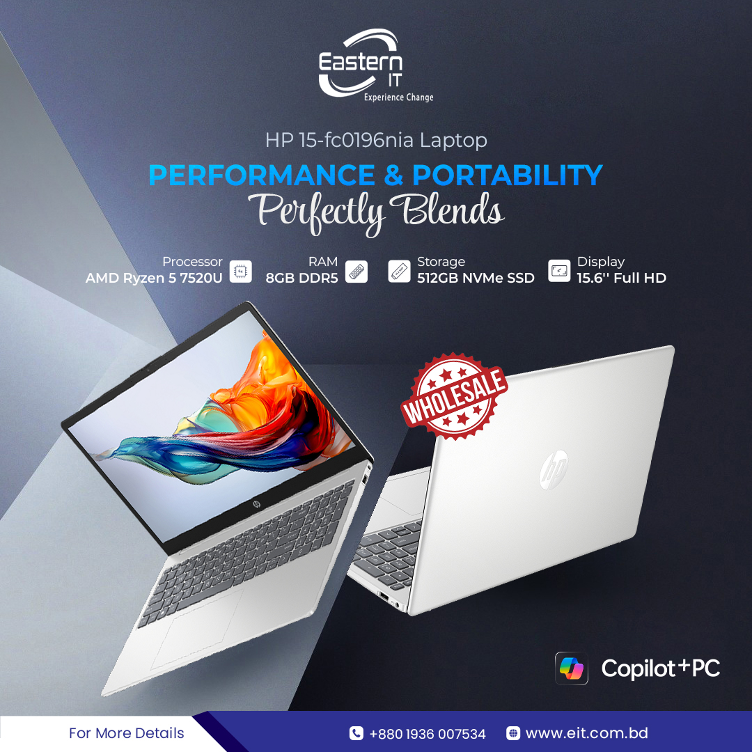 🔥HP 15-fc0196nia on Wholesale! 💻AMD Ryzen 5-7520U Processor