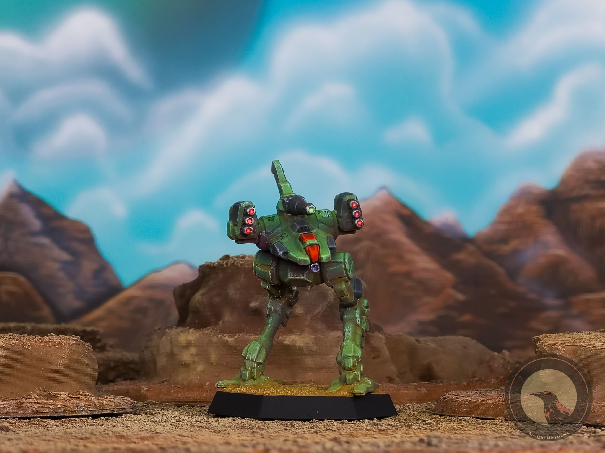 Locust IIC 4 epsilon galaxy mech from Battletech