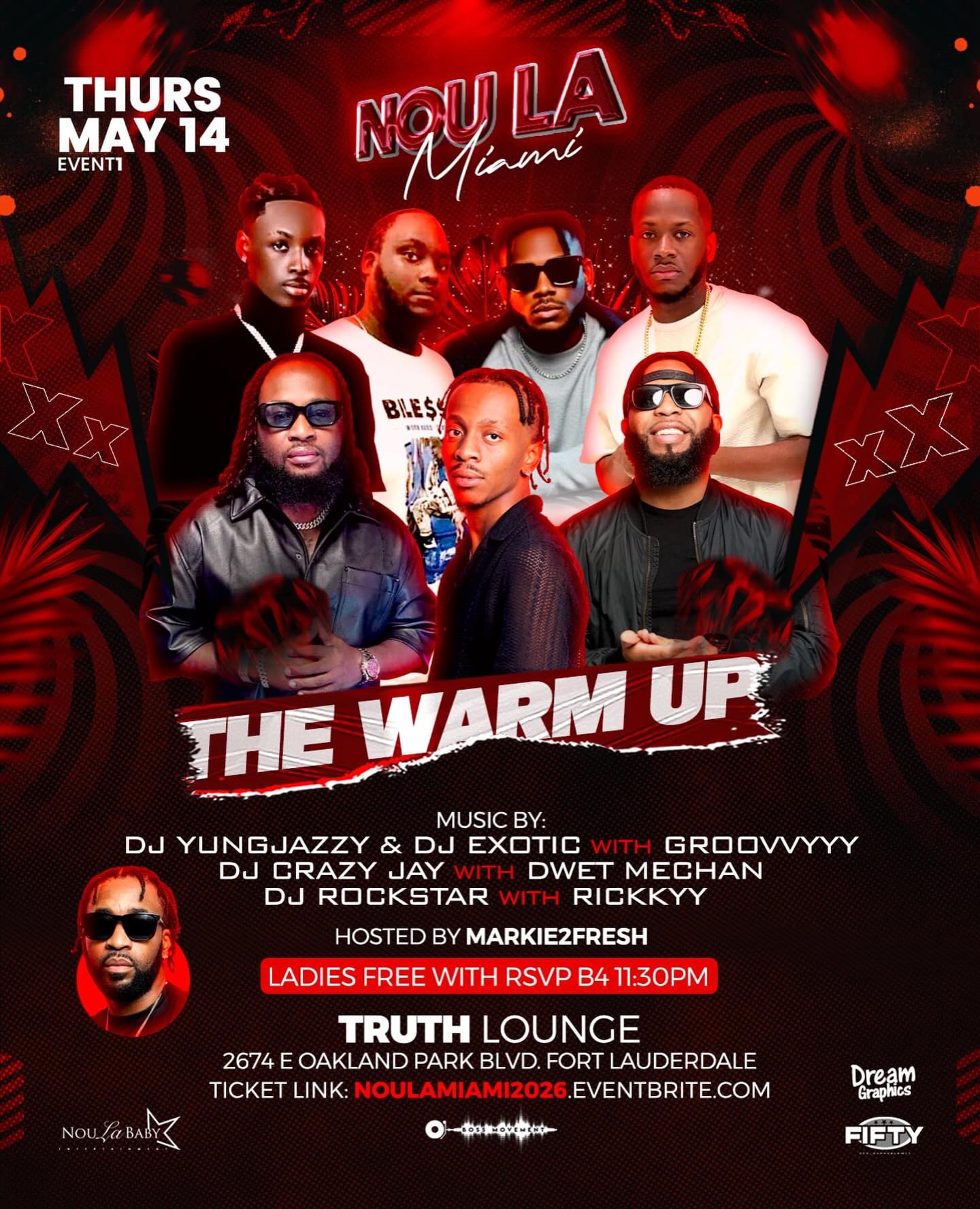 Nou La Miami 2026 kick off party at Truth Lounge
