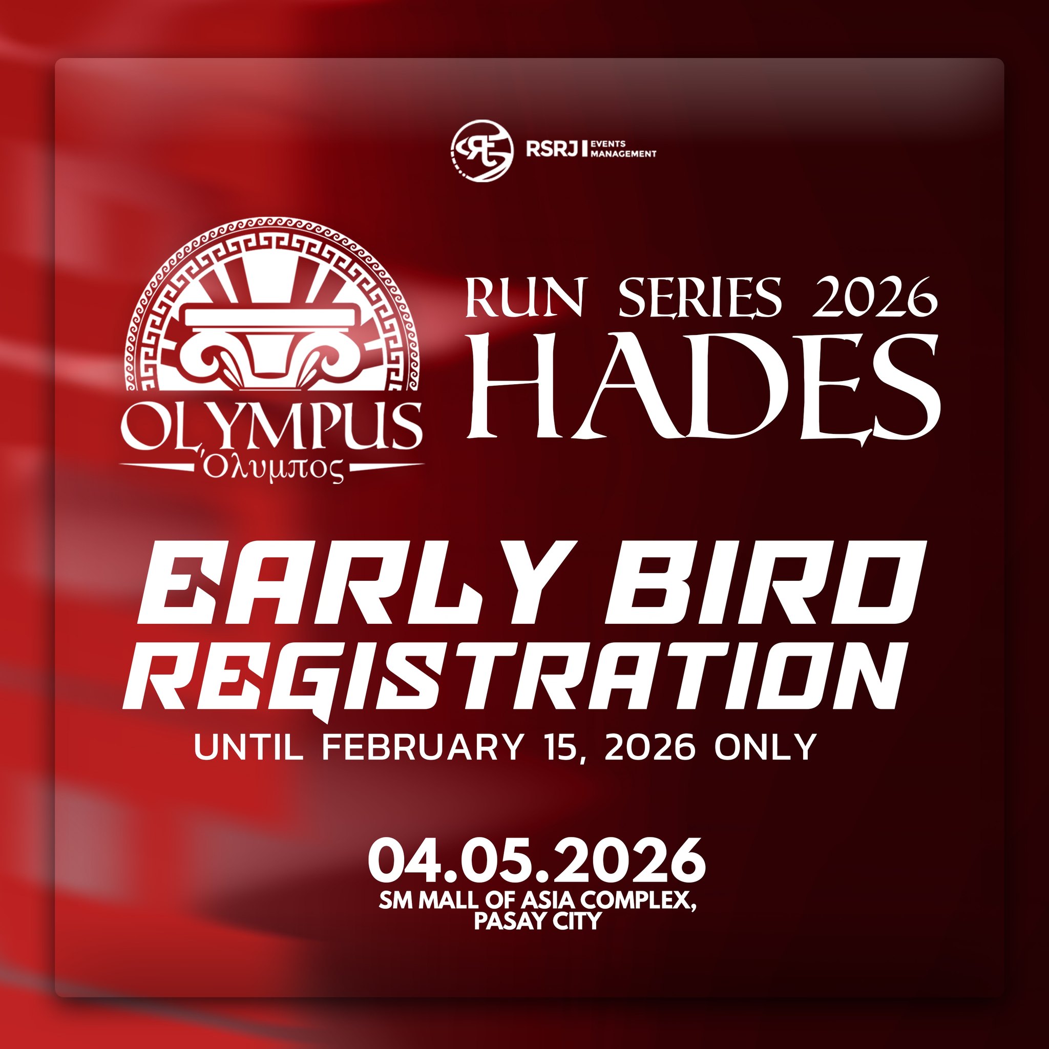 Grab the LESS ₱100 registration... - RSRJ Event Management | Facebook