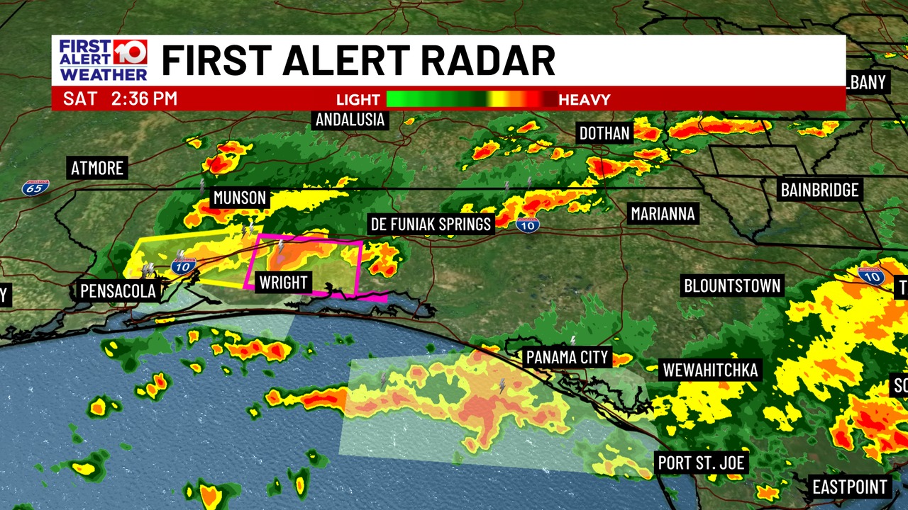 WALB - Storms are starting to turn severe in the Florida Panhandle with ...