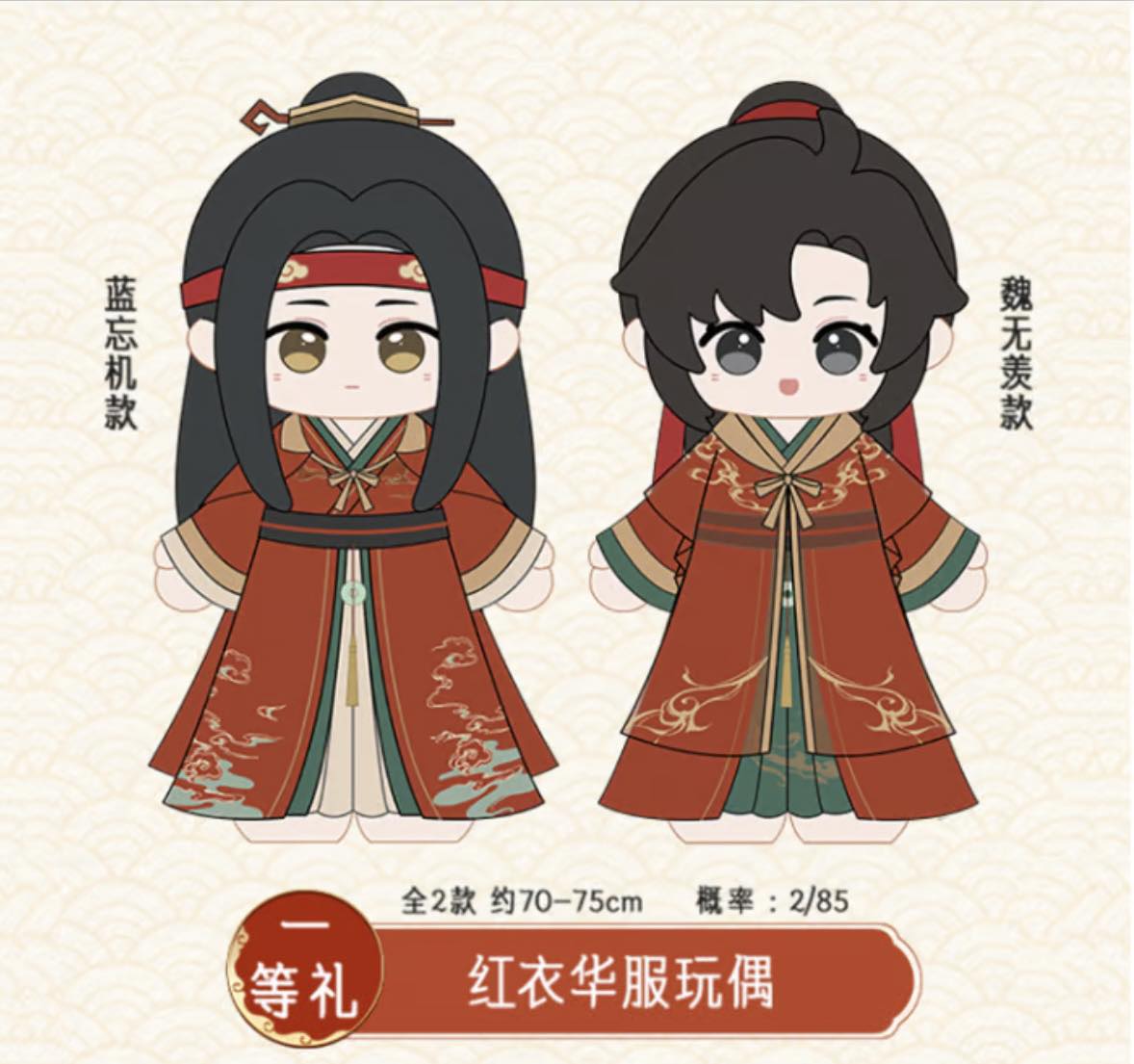 抽籤【心願賞-魔道祖師重逢禮上卷】 🉐1 抽320元這次獎品好豐富rrr一次