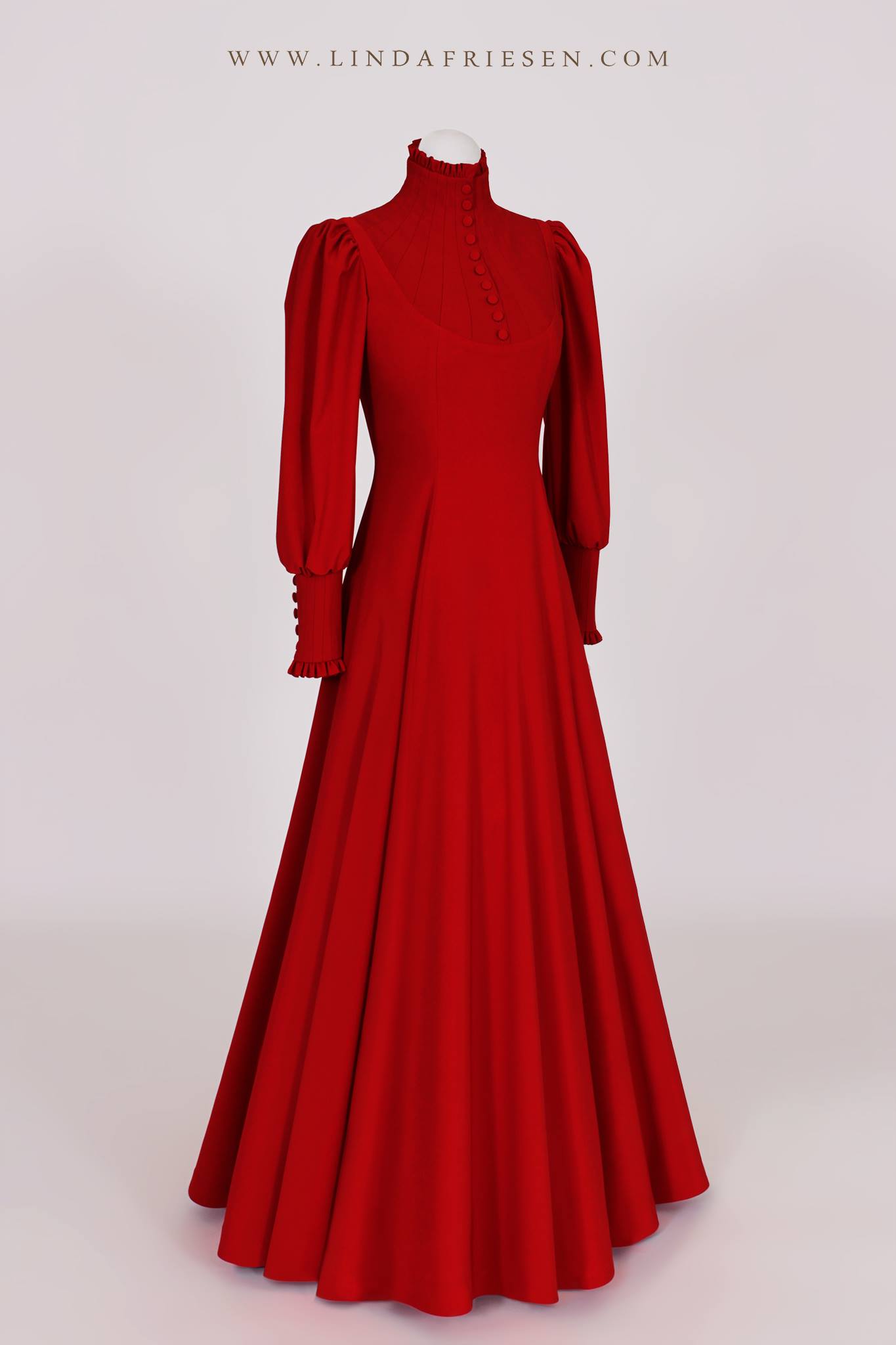 bridal rehearsal dinner dress with Big Sleeves / 