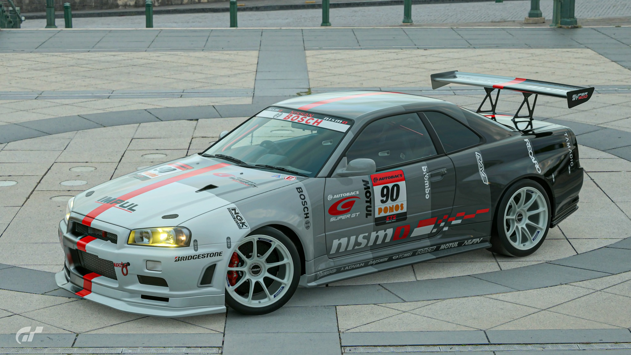 Nissan R34 GT-R racing livery design inspired by Ring Taxi