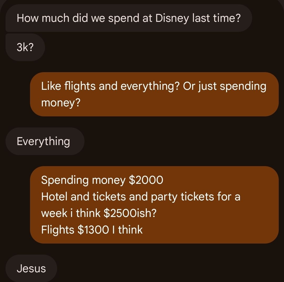 Rope Drop Humor | Delete if your husband has no clue how much we spend ...