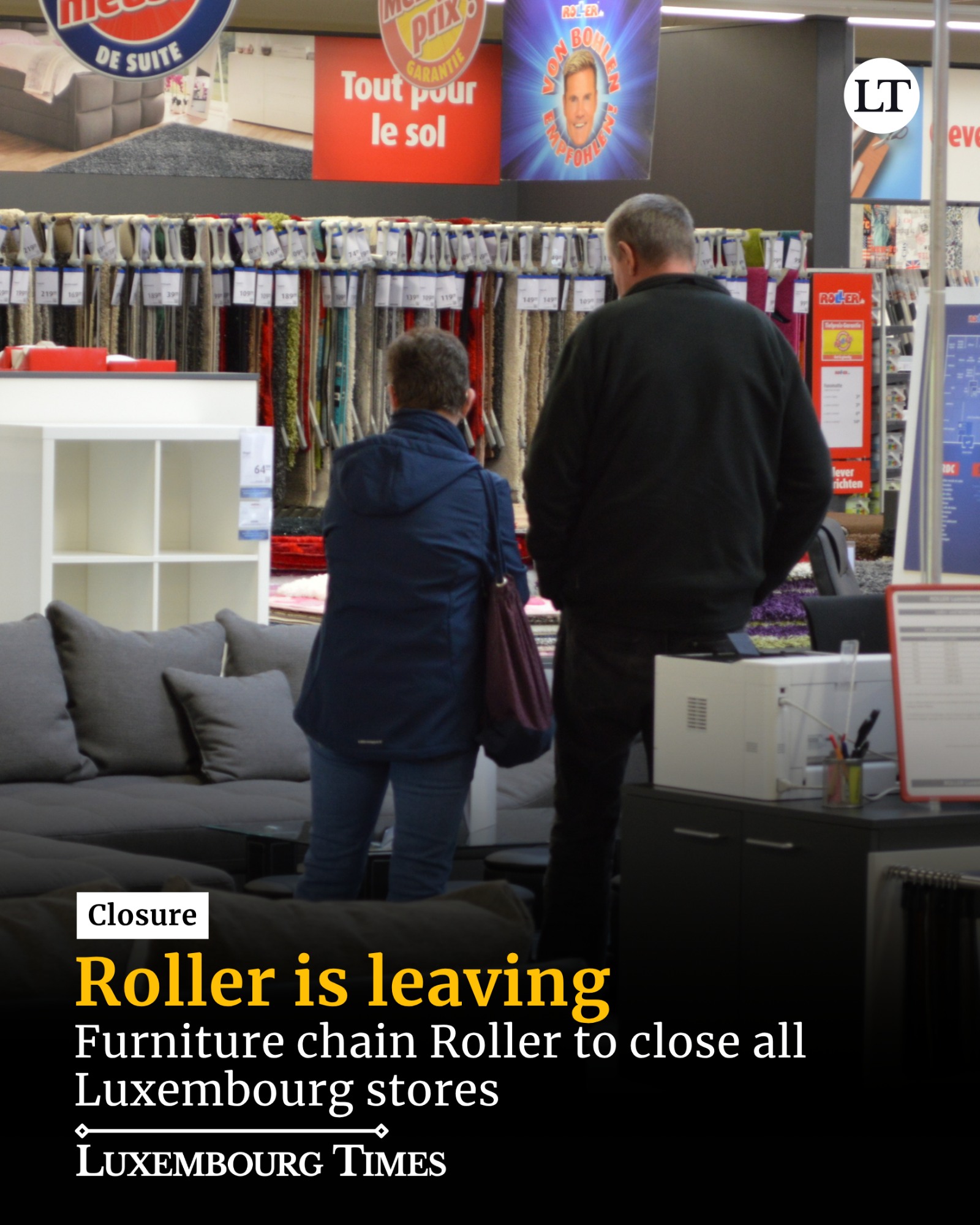 🪑 After 30 years, Roller is leaving Luxembourg. The furniture chain will close its last two stores by the end of the year, bringing its operations in the Grand Duchy to an