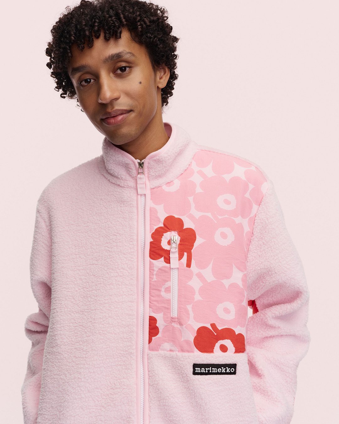 Pick your player: 🖤 🩷 🤍 Three Marimekko Kioski fleece jackets