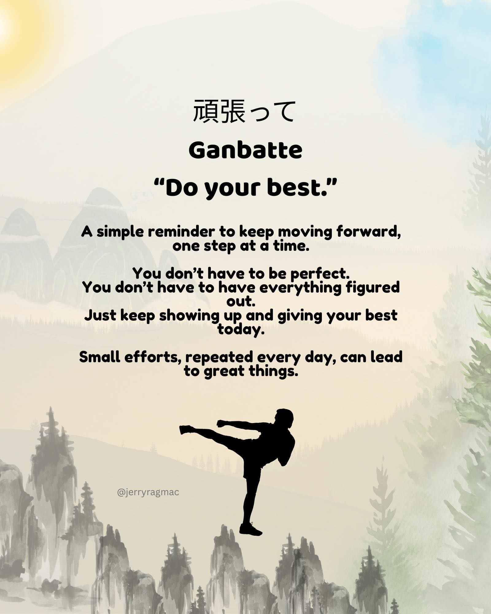 Ganbarimashou! 頑張りましょう 🤞💪✨🇯🇵 #japan #quotes
