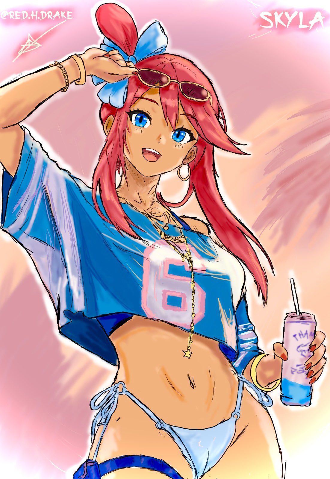 skyla bikini pokemon card Custom Holographic Full Art  PokeOricaSTCG Skyla and Jumpluff #Art #Beach