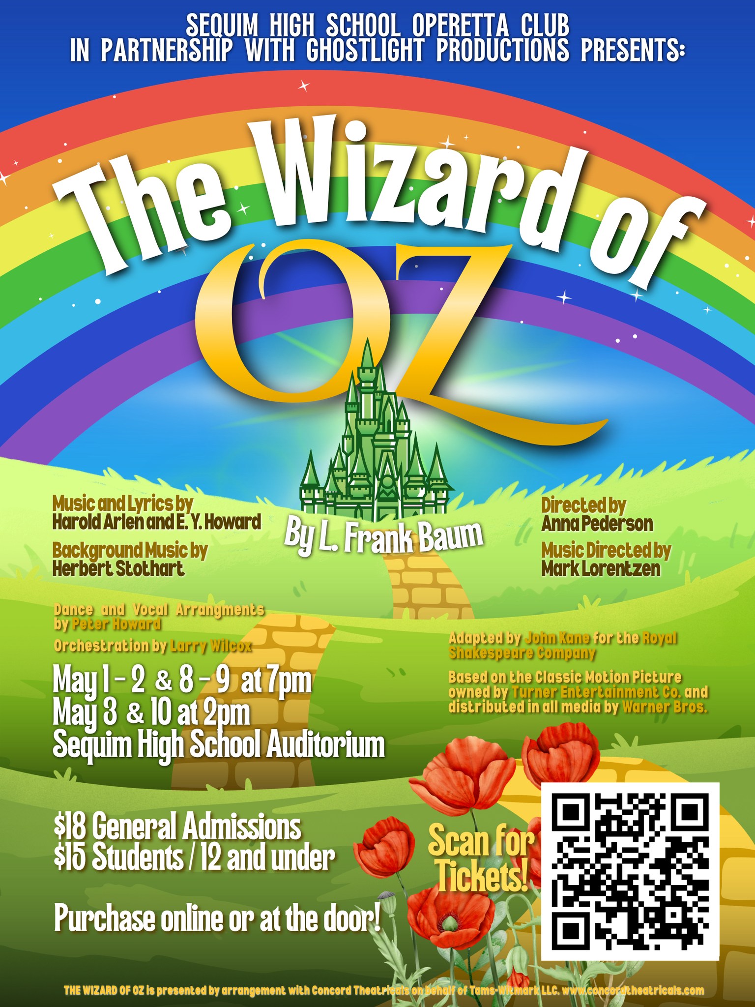Sequim High School presents The Wizard of Oz musical
