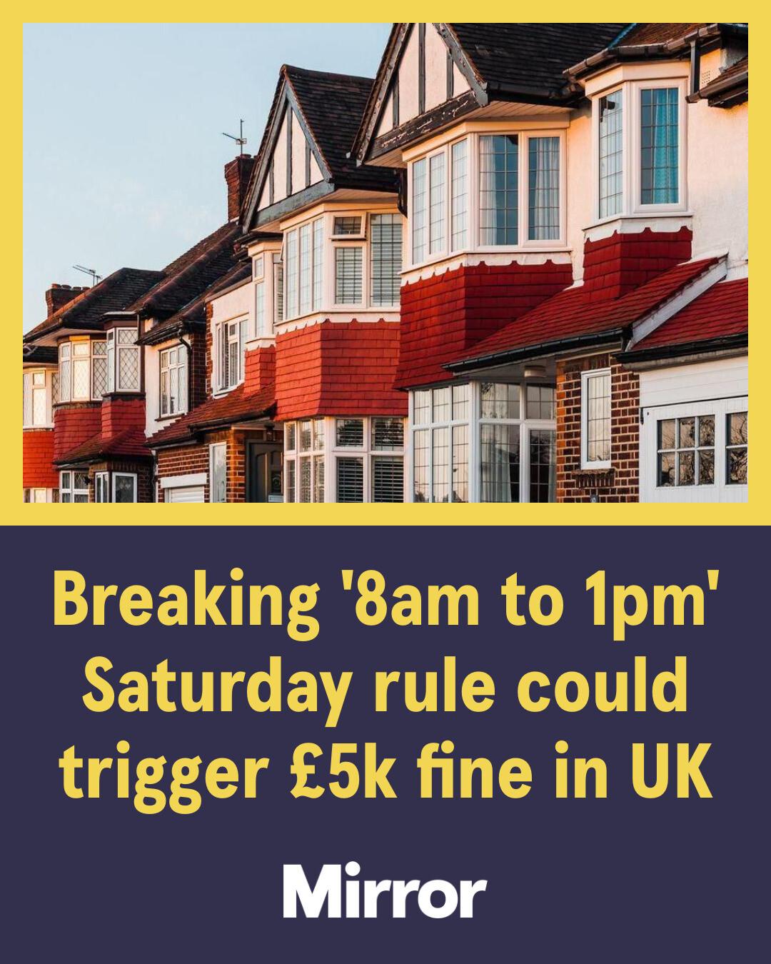 Mirror - People across the UK are being reminded of a weekend 'rule ...