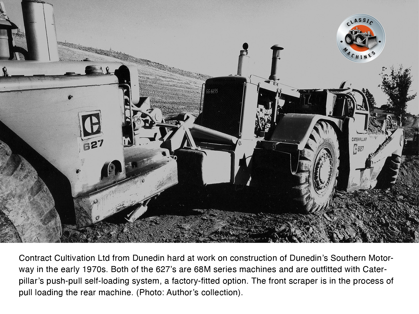 Vintage Caterpillar 627 scraper photo from 2022