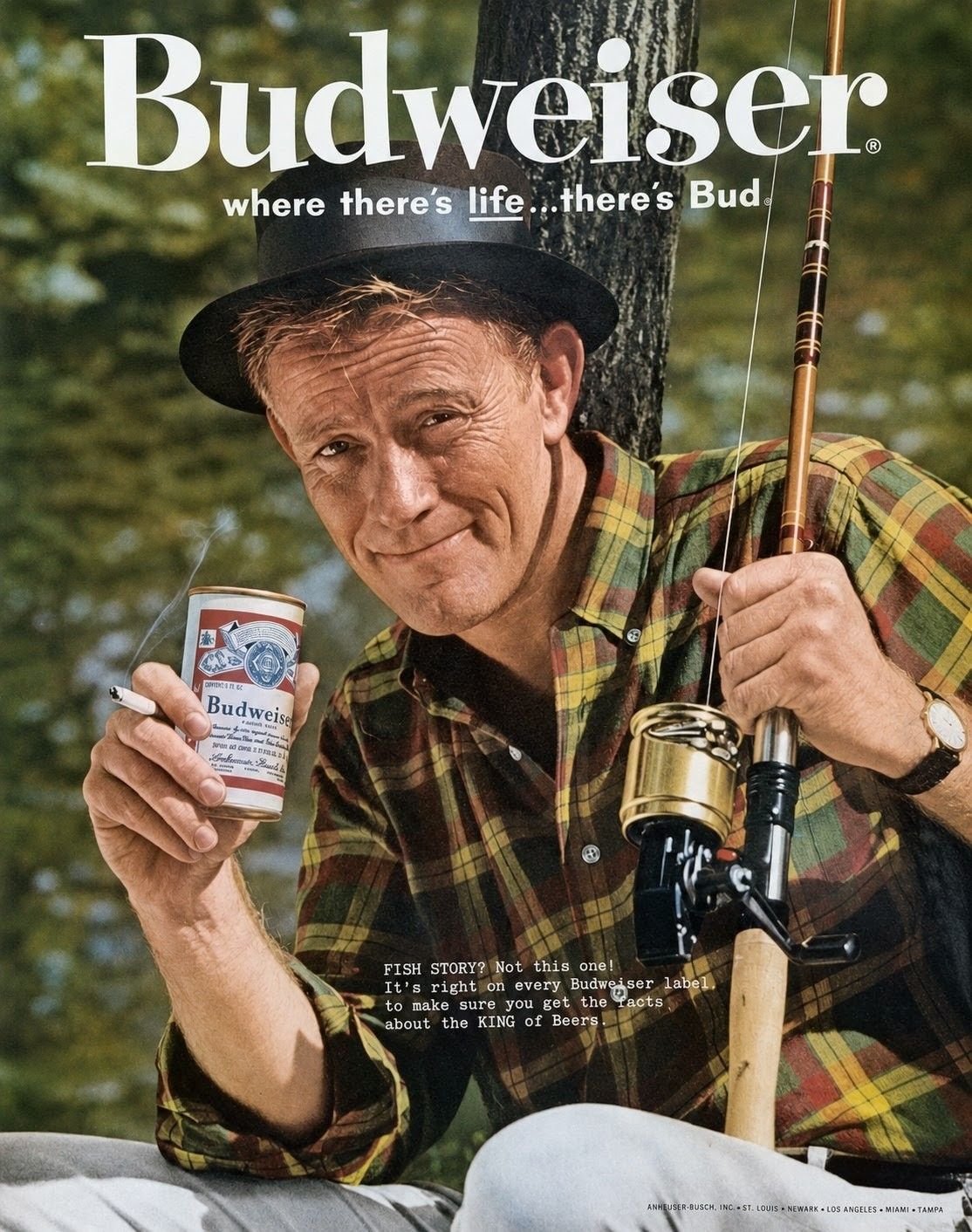 budweiser fishing lure commercial Vintage Heddon Big Bud For Sale Heddon's Big Bud - Bass