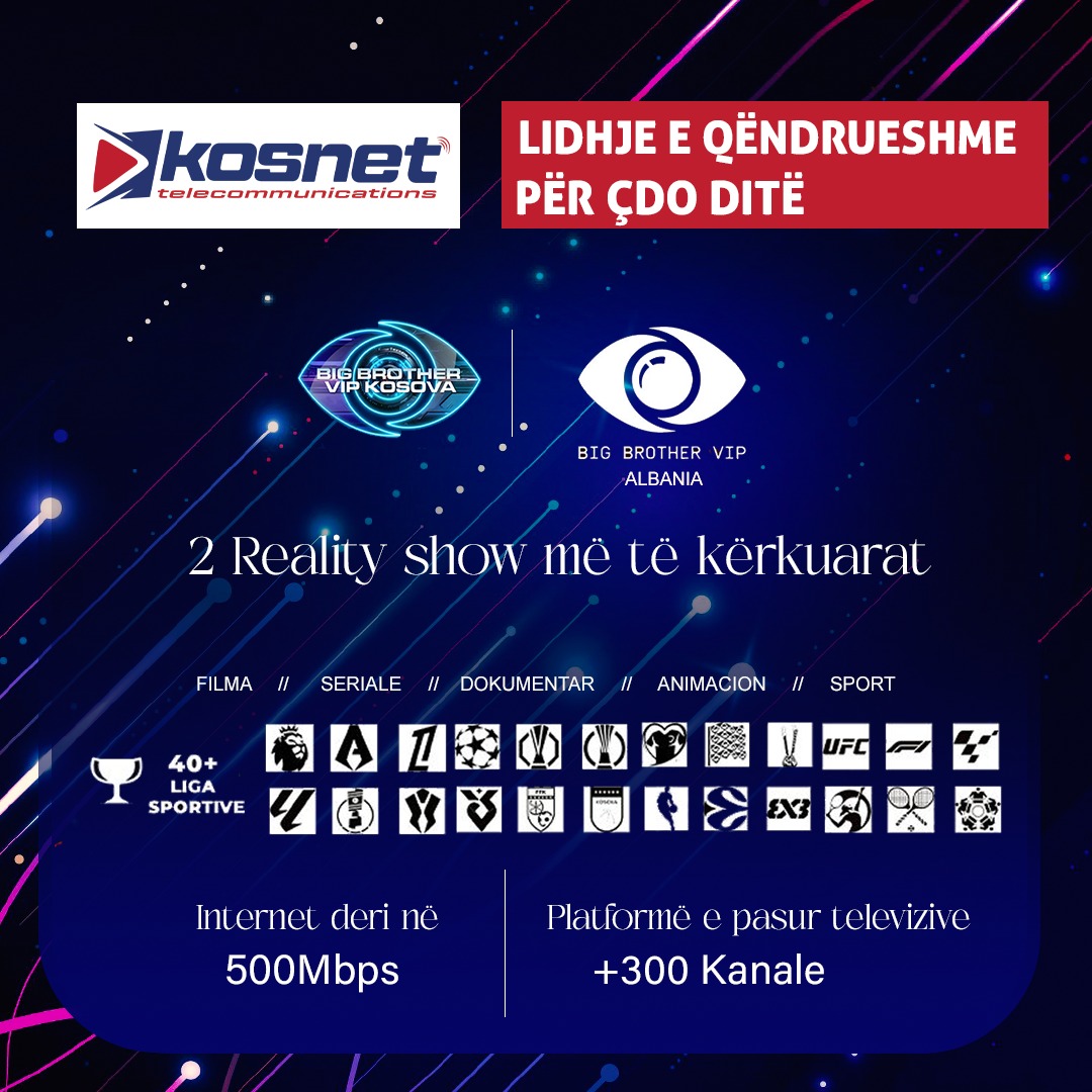 Internet 🚀 deri ne 500 Mbps! •... - Kosnet KadriaNet | Facebook