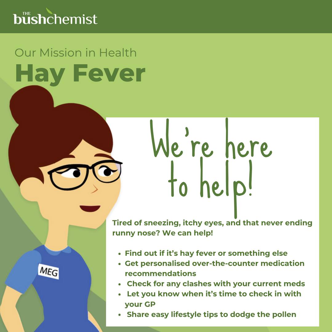 The Bush - 🤧 Hay fever Got You Down? Sick of sneezing, itchy eyes and ...