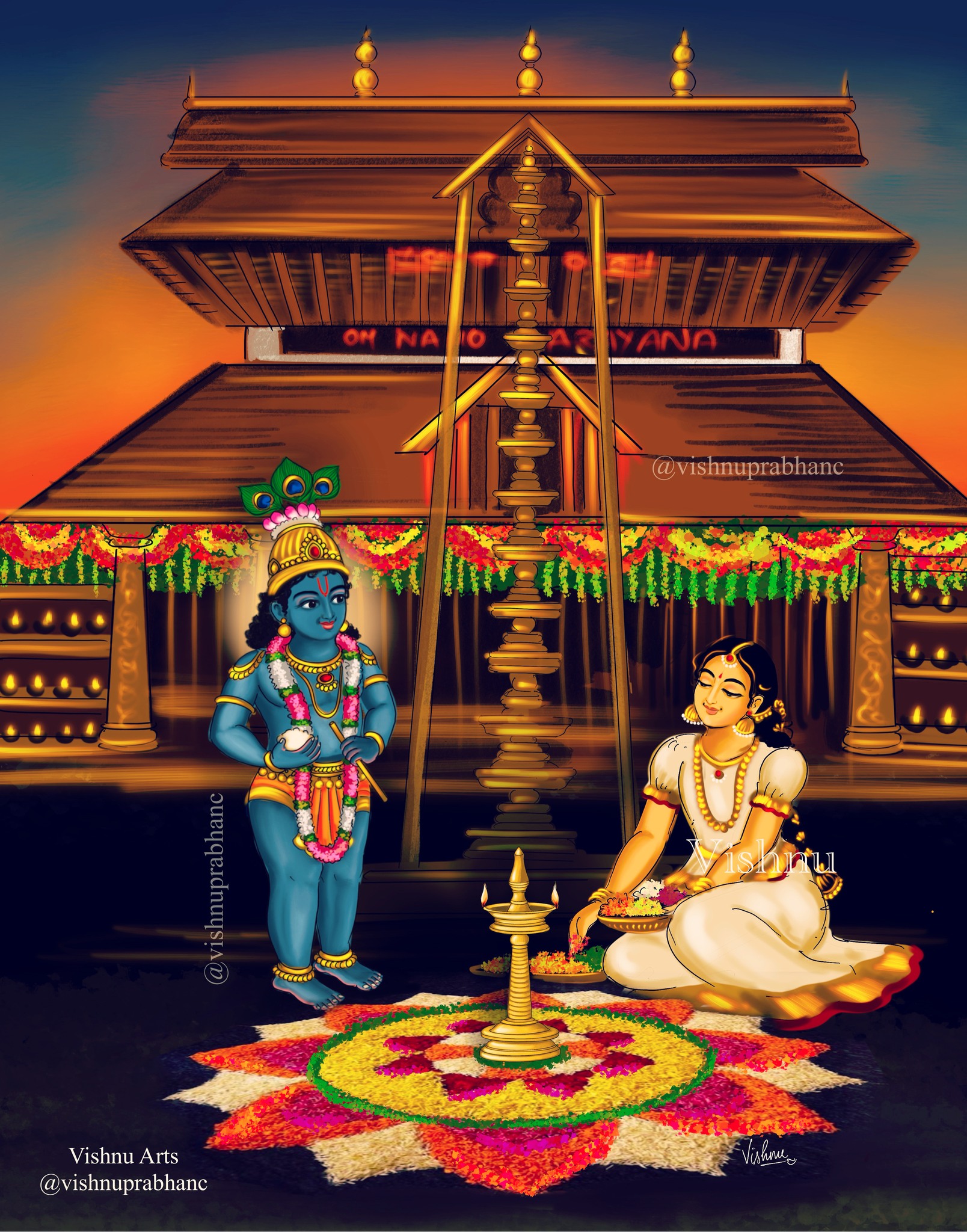 VishnuArts - Bhakti Swapnam’ -Dream of Devotion 🙏🏻 I imagined a vision ...