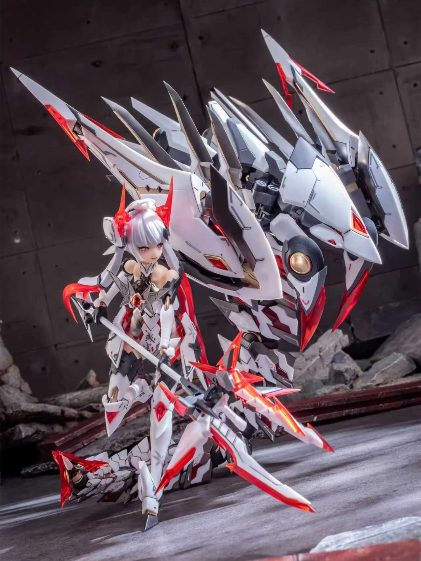 产品名称：「紫微星·白」白蛇机娘1/12 拼装可动模型画师：LInE 品牌方