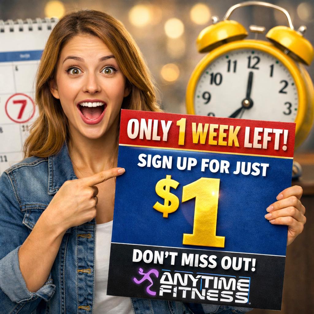 ⏰ ONE MORE WEEK... - Anytime Fitness Stevens Ranch - Potranco | Facebook