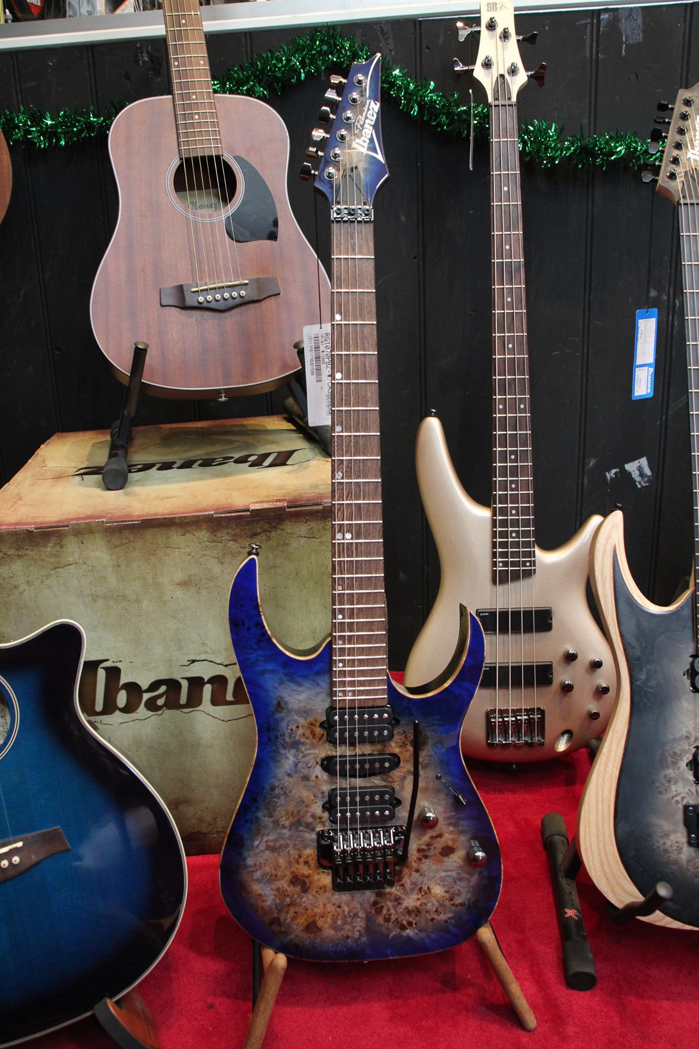 Ibanez RGIX20FEQM-SBS Iron Label Electric Guitar, Sapphire Blue