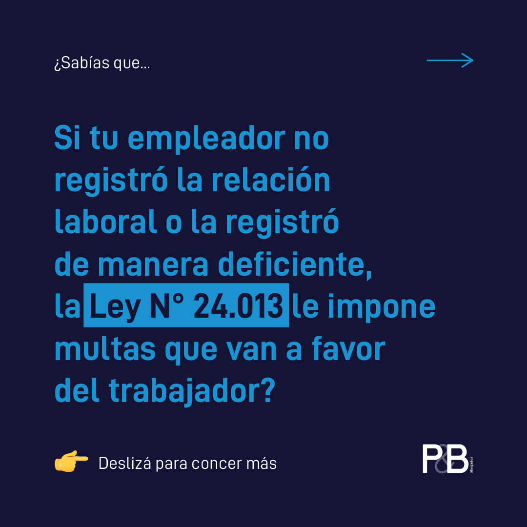 ¿Sabías que… 🤔 Si tu empleador no... - Estudio P&B Abogados | Facebook