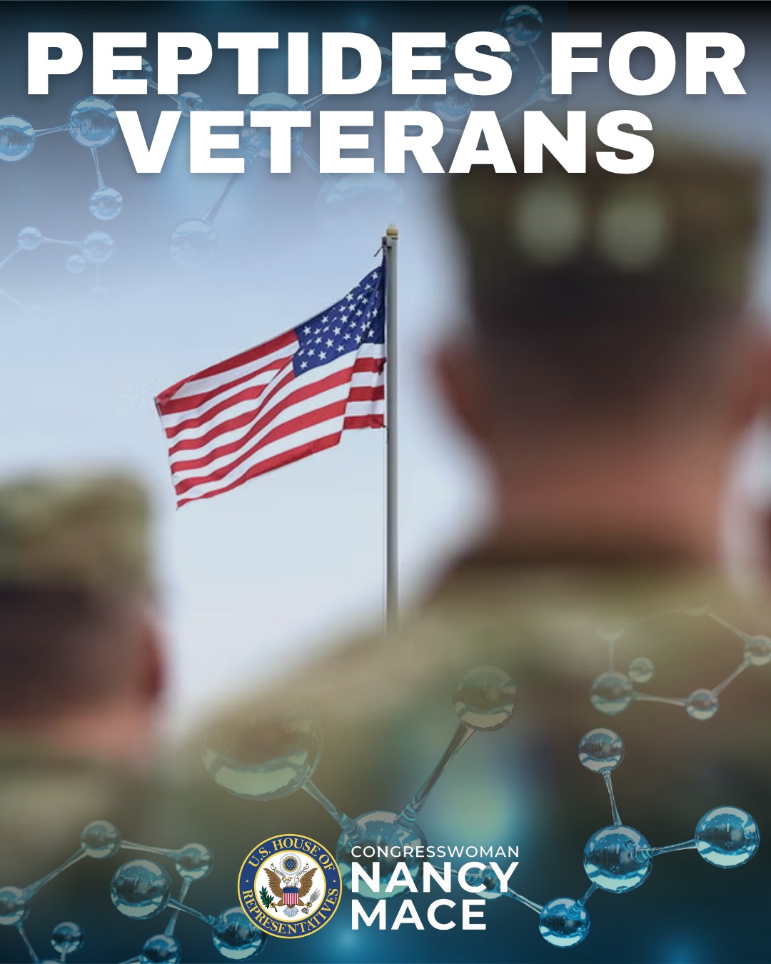 INTRODUCING: The PEPTIDES for Veterans Act. Our veterans carry the physical and mental toll of their service long after they take off the uniform. Chronic pain, service-related injuries and mental health struggles