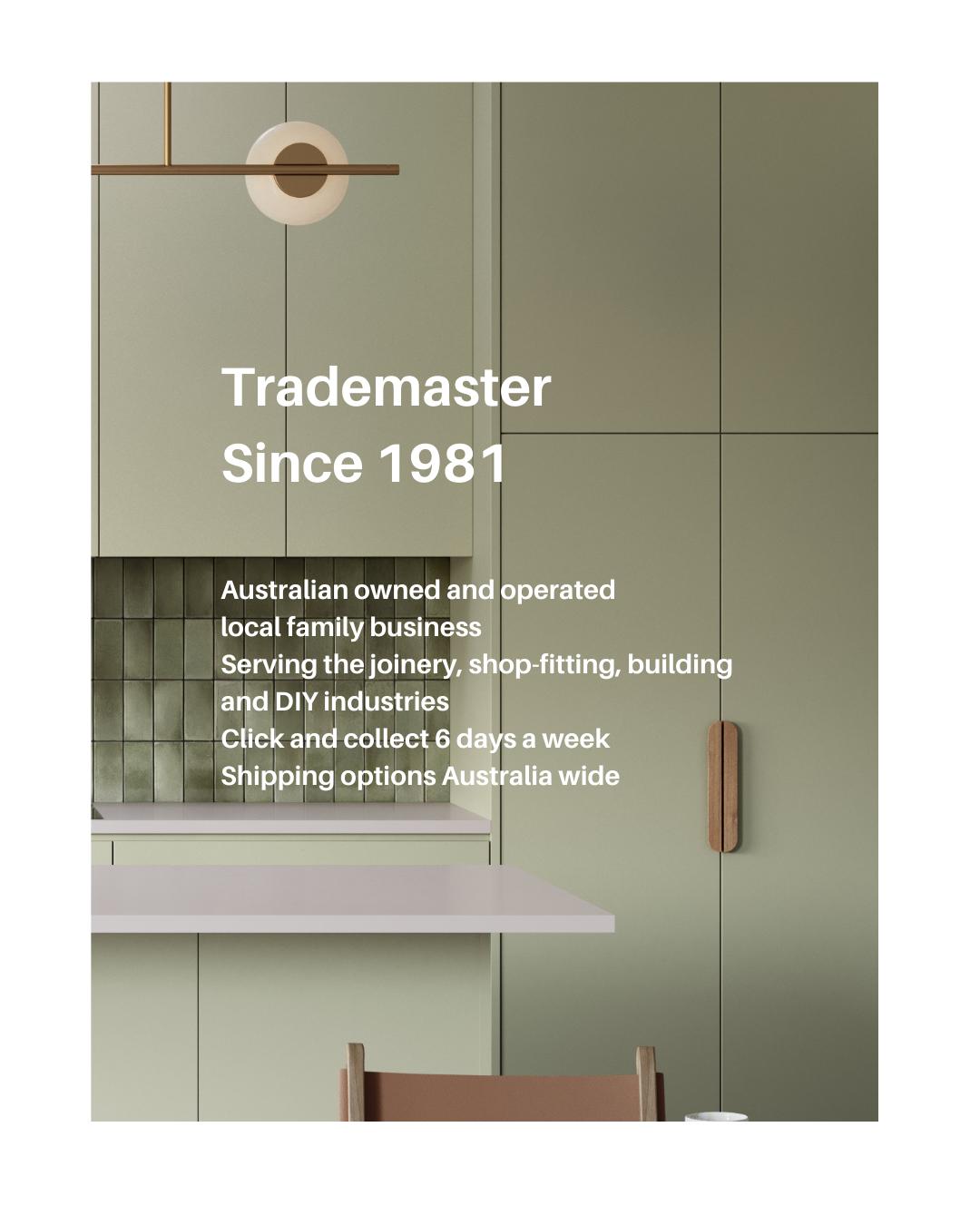 Trademaster - Laminex Burnished Wood is a deep warm brown woodgrain ...