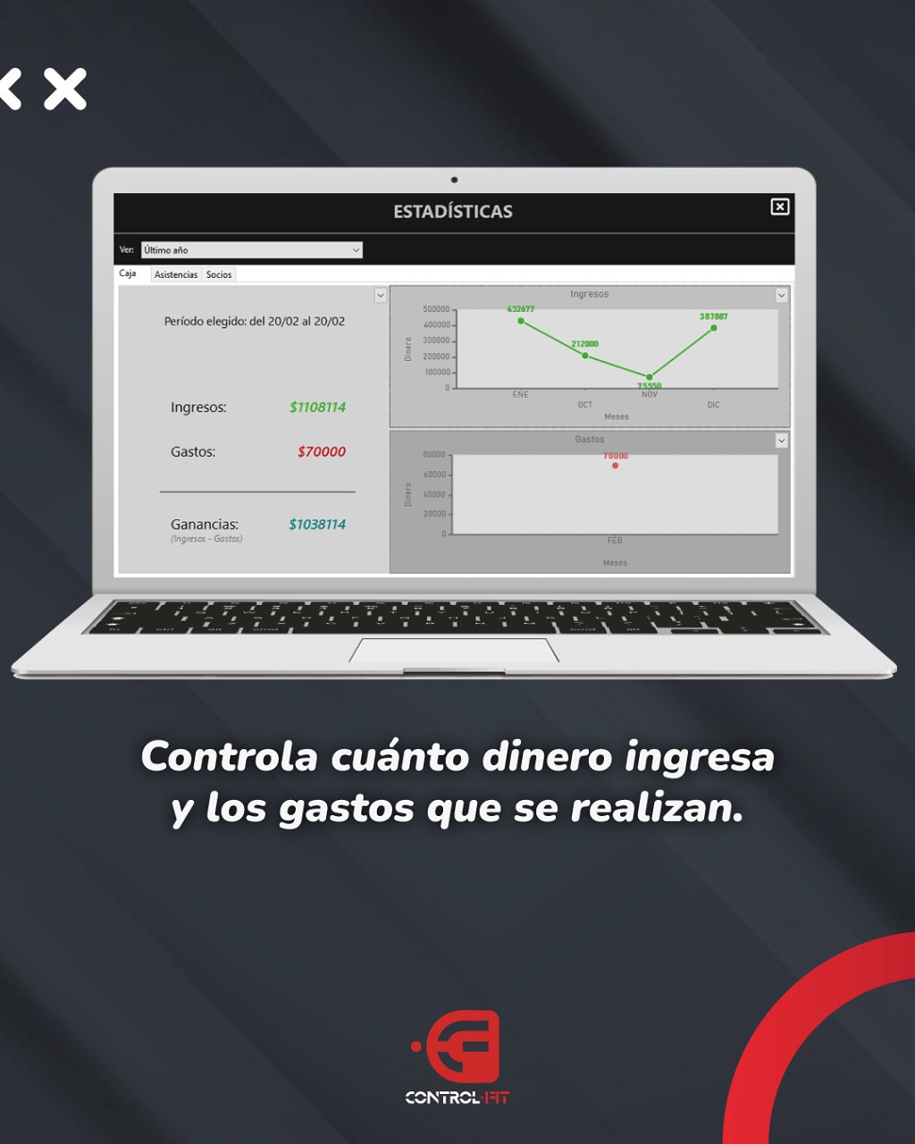Control Fit - Software para gimnasios