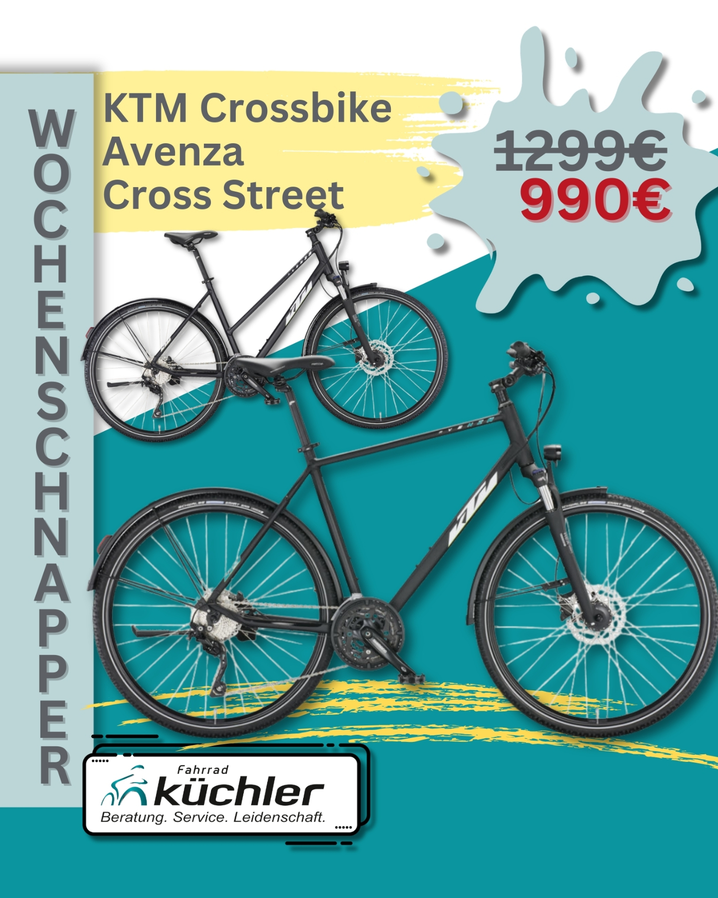 harbeck fahrradanhänger Anhänger für Motorboote Farbe:coal´n´grey yellow dot Cube Ella Cruise Hybrid