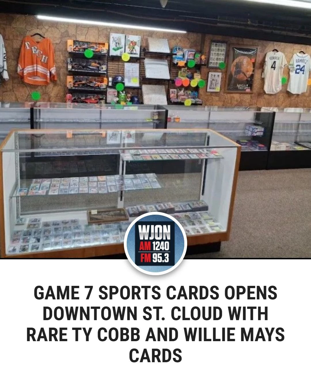 Game 7 Sports Cards Opens Downtown St. Cloud With Rare Ty Cobb And