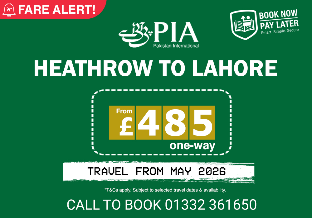 Mushtaq Travel - GREAT DEAL! Heathrow to Lahore with PIA... | Facebook