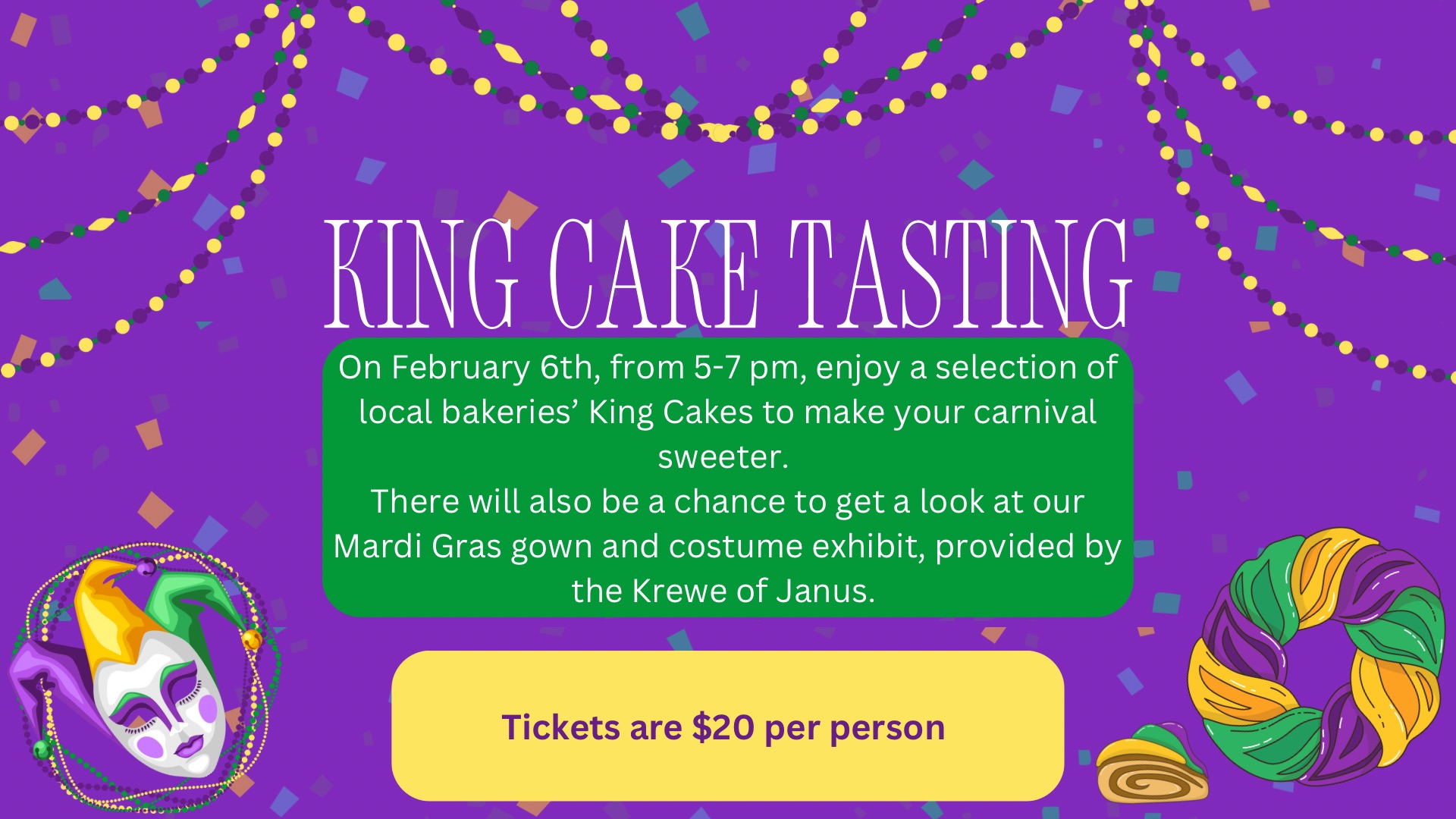2nd Annual King Cake Tasting