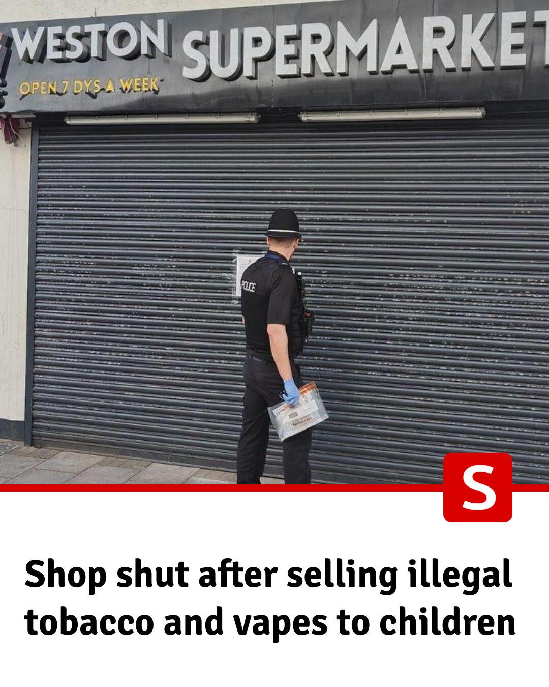 selling tobacco on facebook Somerset - A closure order is in place for three months