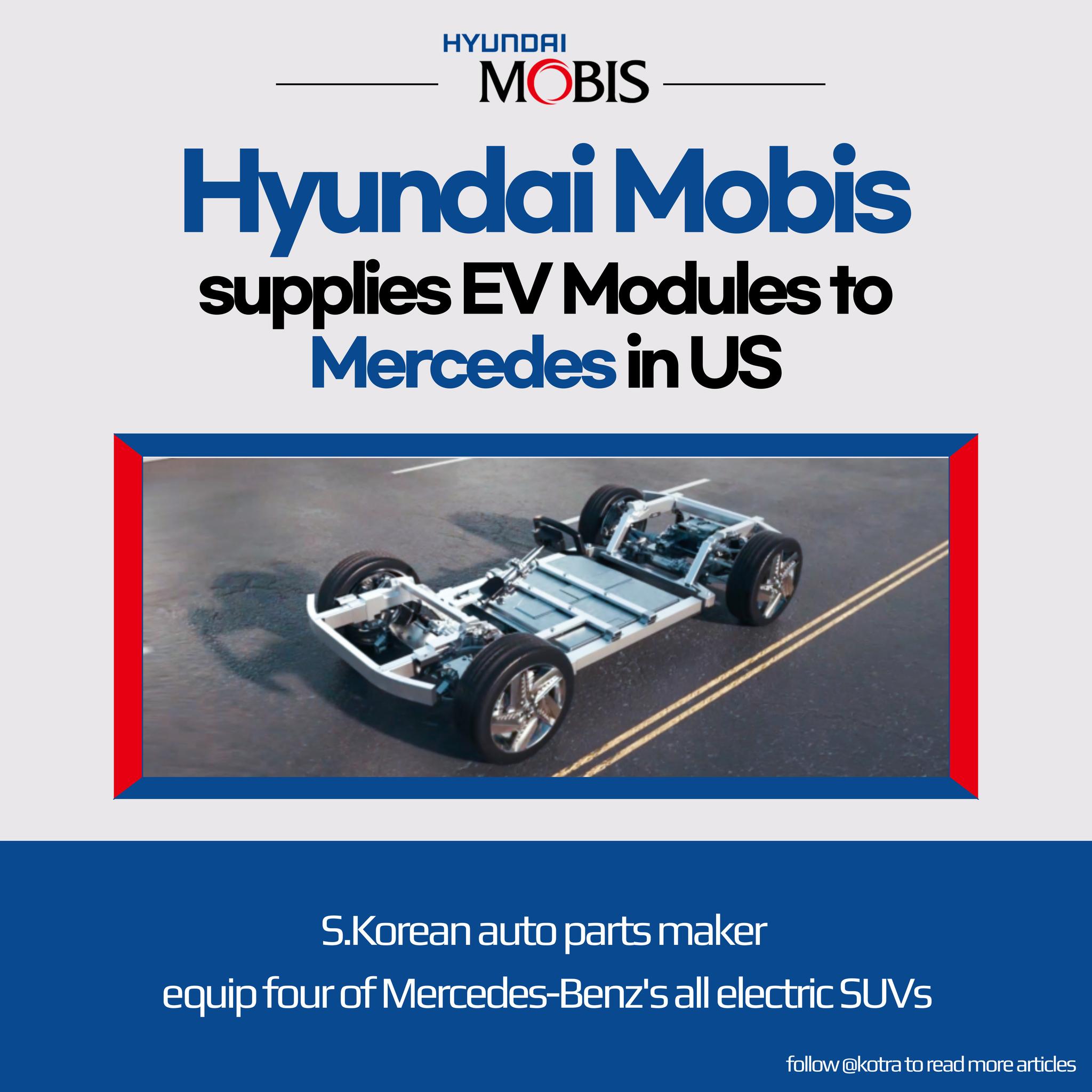 KOTRA - South Korea’s top auto parts manufacturer Hyundai Mobis Co. has ...