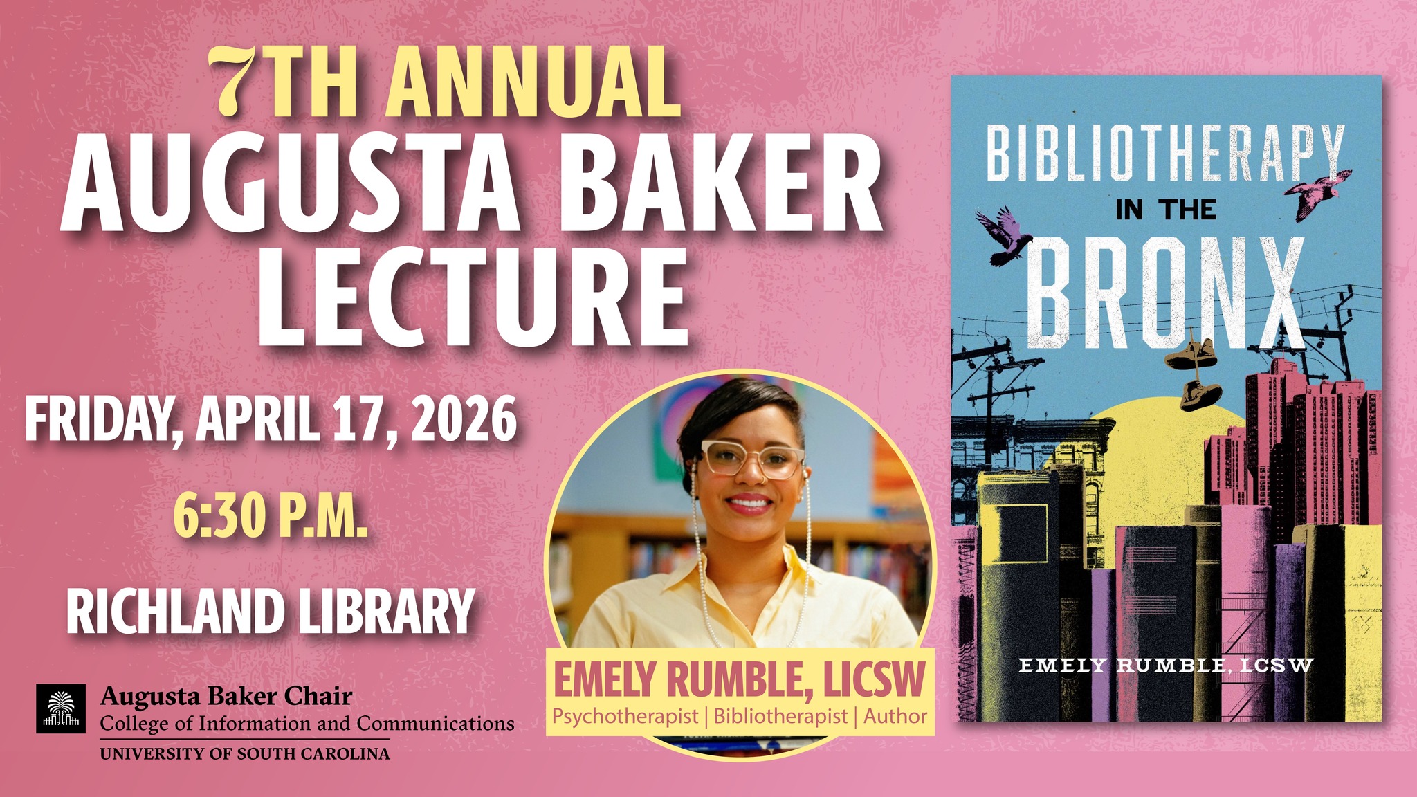 7th Annual Augusta Baker Lecture featuring author Emely Rumble