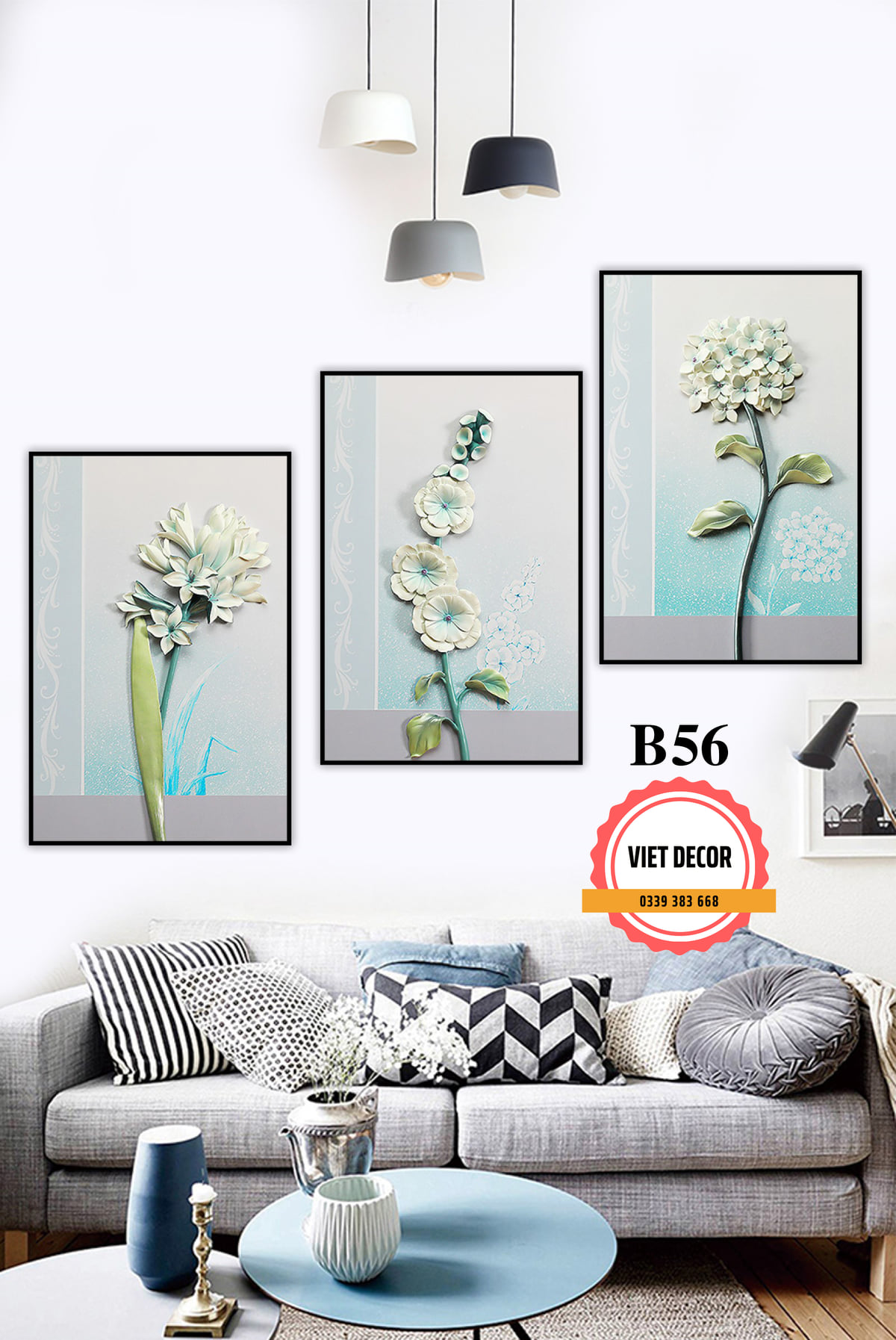 Viet Decor - Trang trí Nhà cửa - Combo 3 tranh: Size 40x60cm -> 139k ...