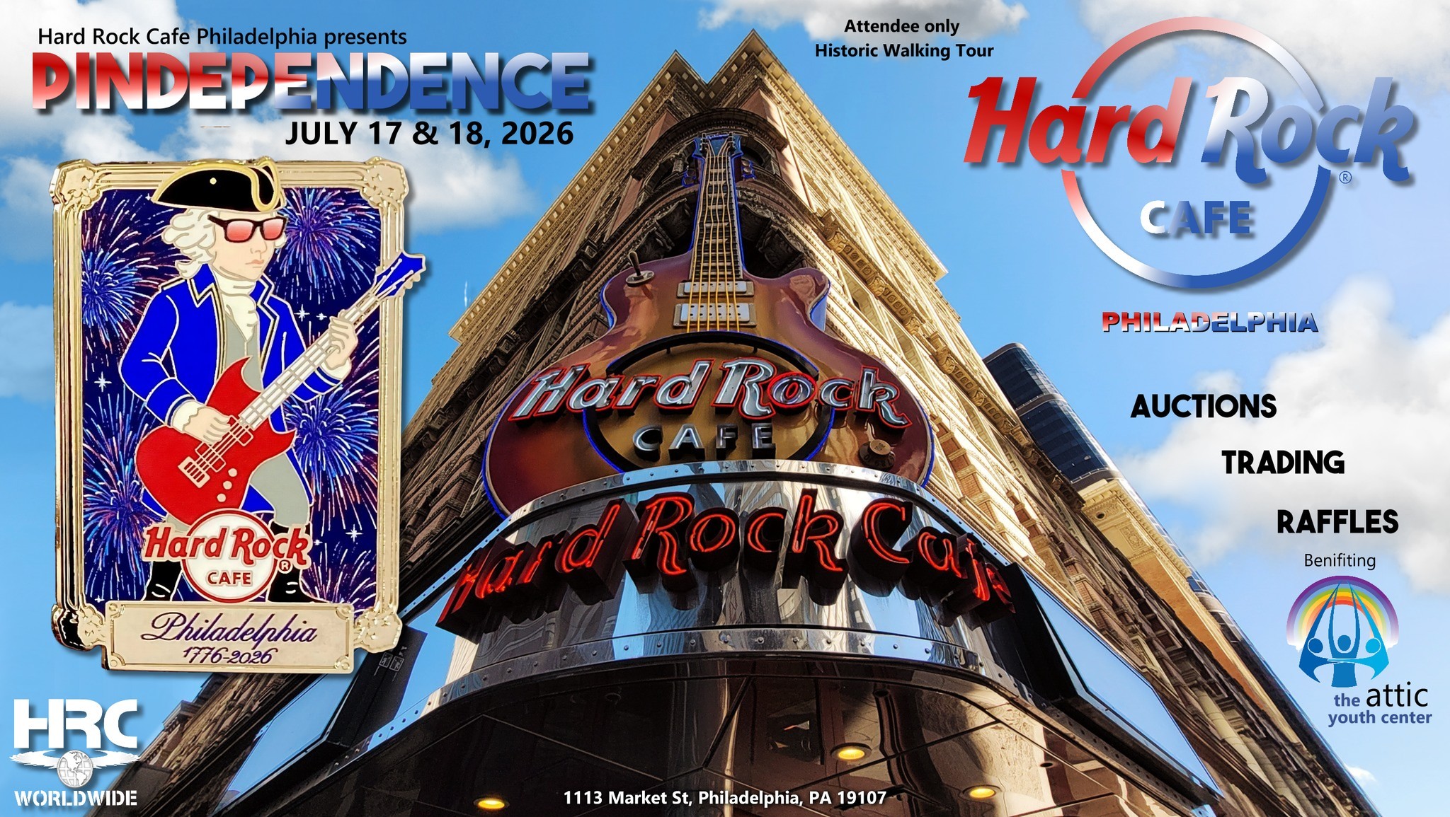 PINDEPENDENCE 2026 UPDATE! 📣📣 Hard Rock Cafe Philadelphia The