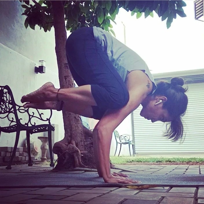 Myrus Global - #cranepose #bakasana this be the peak pose... | Facebook