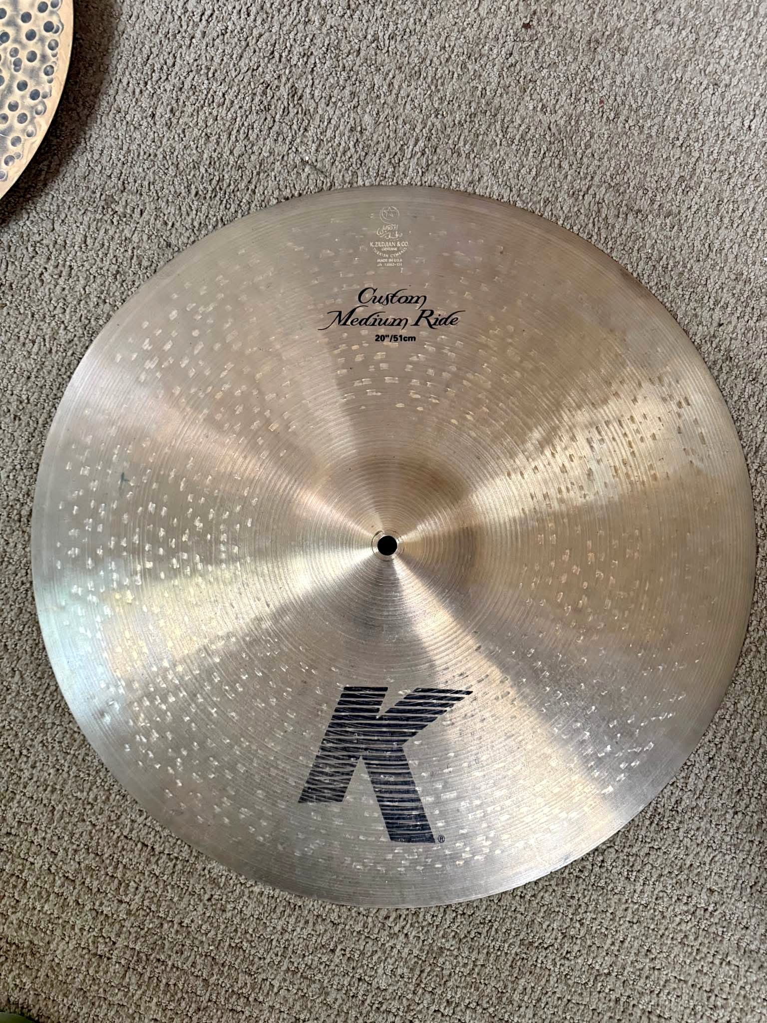 20 inch Zildjian K Custom Medium Ride - Percussion Instruments ...