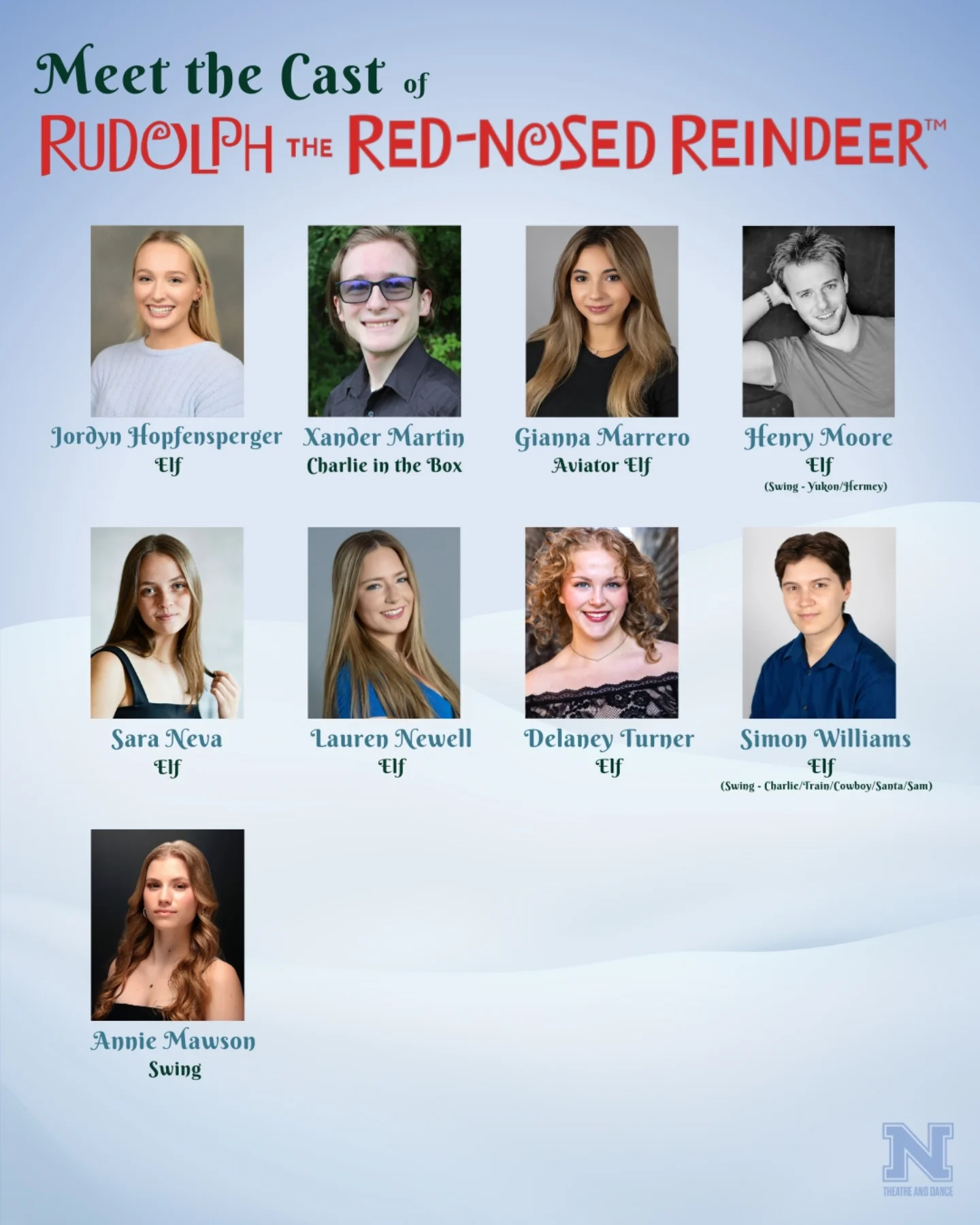 ⛄🦌MEET THE CAST of Rudolph The... - NMU Theatre and Dance | Facebook