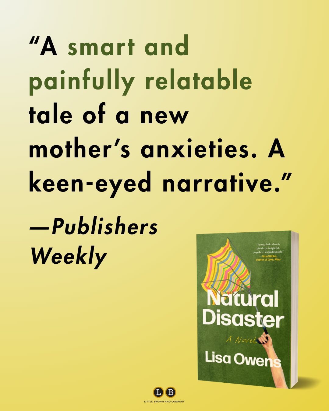 THE DISASTER POINTS『FOR ONCE IN MY LIFE』 NATURAL DISASTER by Lisa Owens (@lamowens) has arrived. One